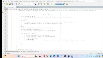 Tugas 1 MSIM4301 Pemrograman Berbasis Desktop - Aplikasi Restoran Sederhana