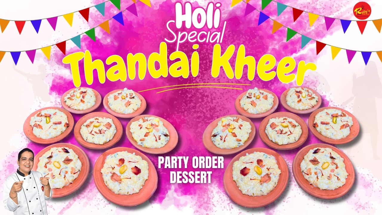 Holi Special Thandai Kheer | Party Order Dessert for Cloud Kitchen | Sell at ₹50 each