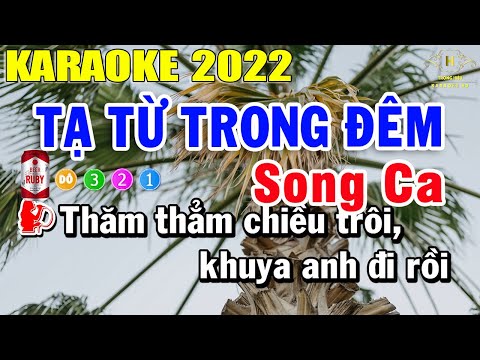 Tạ Từ Trong Đêm Karaoke Song Ca | Trọng Hiếu