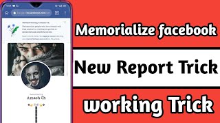 How to Memorialize any facebook Id | Memorialized ID |  #Fb_memorialize_report