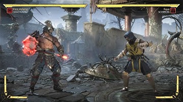 Shao Kahn vs Scorpion (Hardest AI) - Mortal Kombat 11