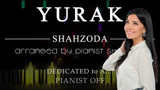 Shahzoda - Yurak | piano tutorial | karaoke | lyrics