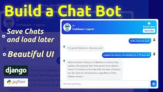 🔥🚀Build your own AI Chatbot | Save chats and load later, authentication [Full Tutorial]
