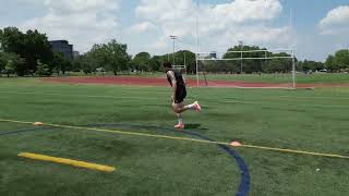 BACKWARDS SPLIT STANCE JUMP TO SPRINT