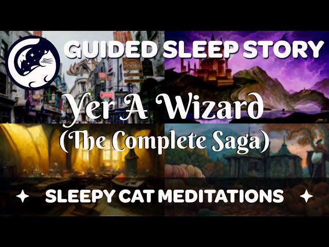 Harry Potter Sleep Story Collection - 'Yer a Wizard' Combined (Parts 1-4) Black Screen / Music & SFX class=