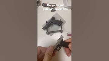 Which keychain do you want? #minigun #gunkeyco #glock34 #glock17