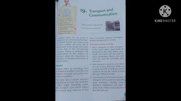 class 4 sst chapter 19 transport and communication