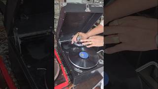 100 Year Old Antique Gramophone Music System 😱 #ytshort #shorts