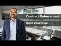 Best practices to enforcing contracts