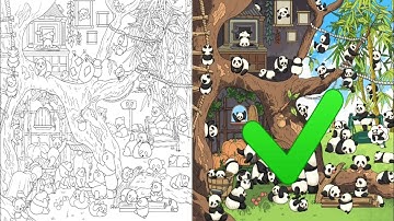 Annoying Puzzle Level 68 | Find 50 Panda in The Picture Complete Level
