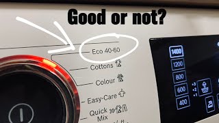 Bosch: Eco 4060: Performance test! (Dirty socks)