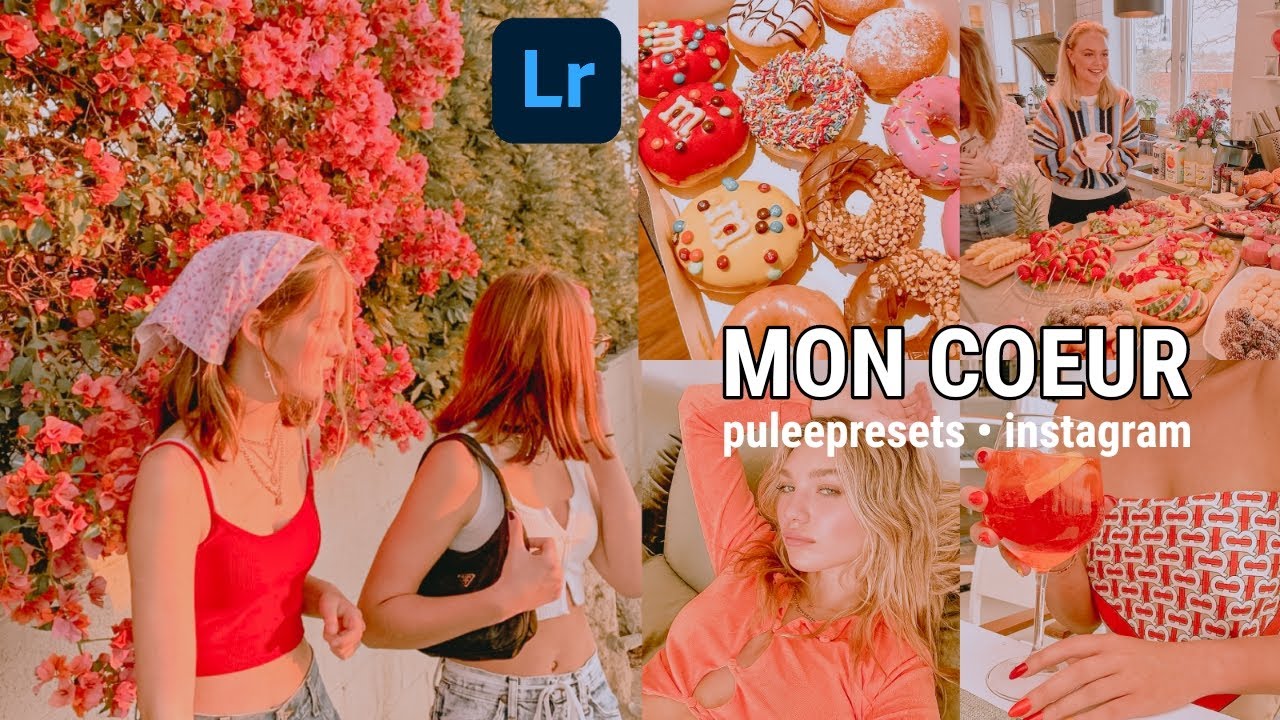 Mon Coeur Lightroom Preset -  Peachy Vibes Lightroom Mobile Free DNG - Korean Pastel Filter