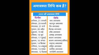 When is Chaitra Amavasya? | Amavasya dates in 2023 | Amavasya dates in March 2023 #ytshorts #shorta