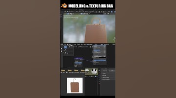 How to Model and Texture a bag. #modeling #blender3d #texturing #shorts