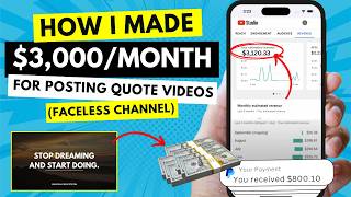 How I Make $3,000 MONTHLY with Quote Content | Make Money Online