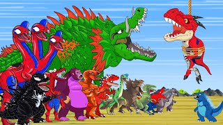 NEW RAINBOW DINOSAUR , KONG, SHARKZILLA, GODZILLA vs MONSTER कौन जीतेगा ? | Dinosaurs Jurassic