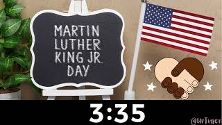 10 Minute Countdown Timer Dr. Martin Luther King Jr. Day with Calming Patriotic Music! screenshot 3