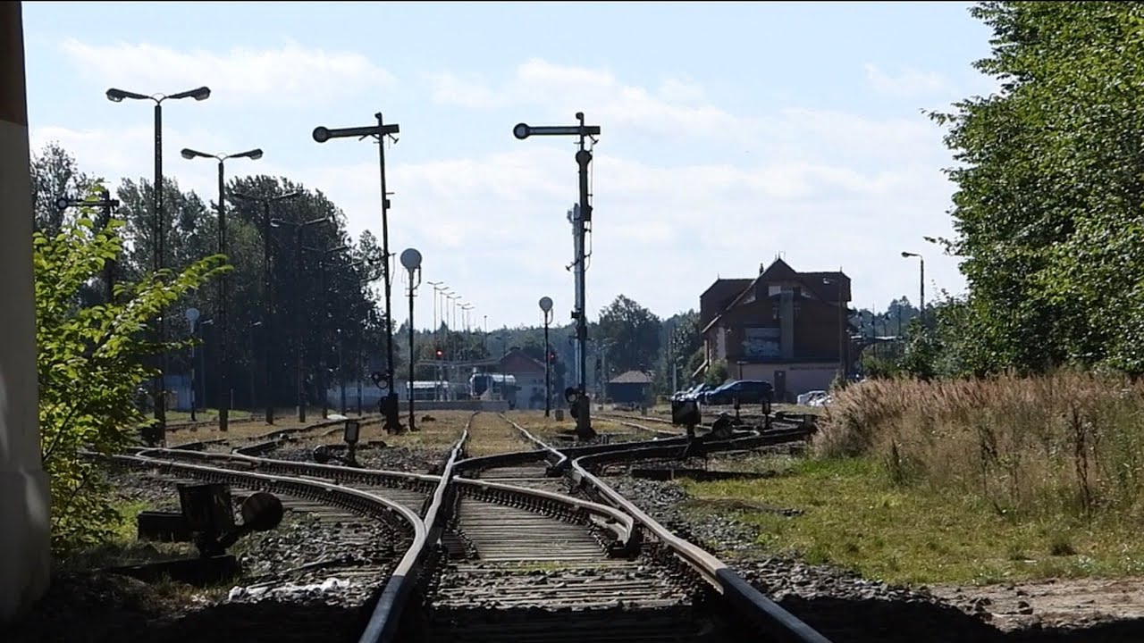 Stacja kolejowa Kartuzy LK229 wjazd i wyjazd 2020