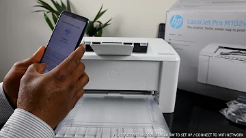 Como configurar o Wi-fi da impressora HP LaserJet Pro M102w?