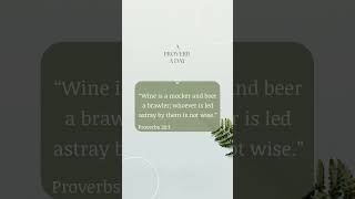 #godsword#proverbswisdom#aproverbaday#dailydose#wine#beer#wise#wisewords #proverbs#knowledge#astray