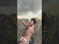 🌊 Devil's Pool Edge! 😲 Lying On A Waterfall! #shorts
