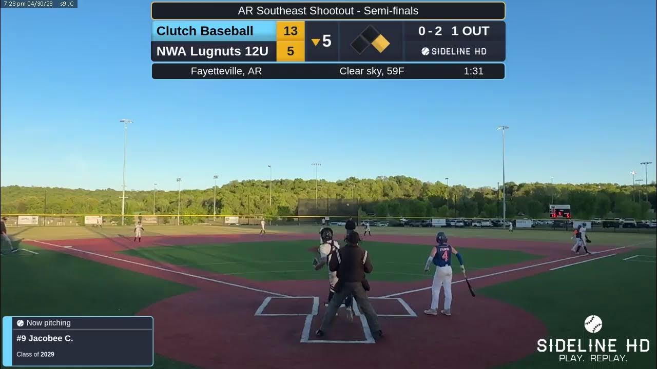 Clutch Baseball NWA Lugnuts 12U (2023.04.30) YouTube