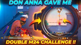 Alpha Don Gave Me Double M24 Challenge 🔥 - Free Fire Telugu - MBG ARMY