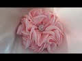 FLOR DE TELA ENROLLADA ESPONJADA/
/HOW TO MAKE FABRIC FLOWERS FROM DIFFERENT SEDAS/