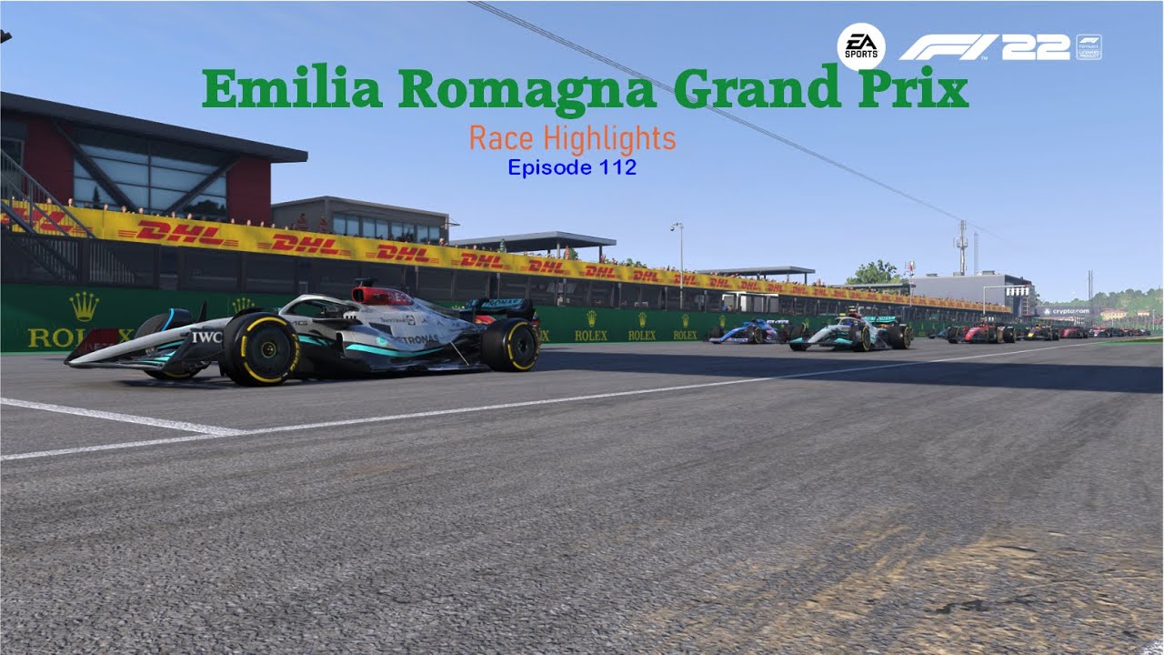 F1 22 Career - Emilia Romagna Grand Prix - Race Highlights - Episode ...