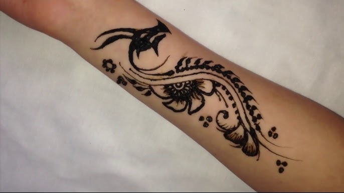 Tribal Dragon Tattoo Dragon Henna Tattoo Design Simple Dragon Tattoo Design Satisfying Video Youtube