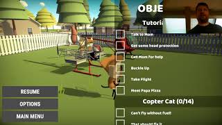 Cats Fly Helicopters and Trampoline Park walkthrough
