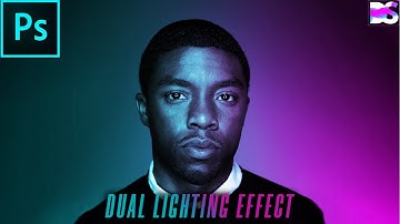 Dual Lighting Effect with Just 2 Layers in Photoshop!