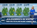 DEUTSCHLAND-WETTER: Mild im Westen, Sonne im Osten, Frost in den Alpen – Die Aussichten