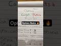 Options basics for beginners 🔥 #optionstrading #stocks #trading #optiontrading