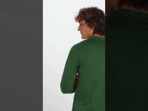 Gepersonaliseerd T-shirt met lange mouwen voor heren video