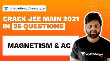 Crack JEE Main 2021 In 25 Questions | Magnetism & AC | Kailash Sharma | Unacademy Accelerate