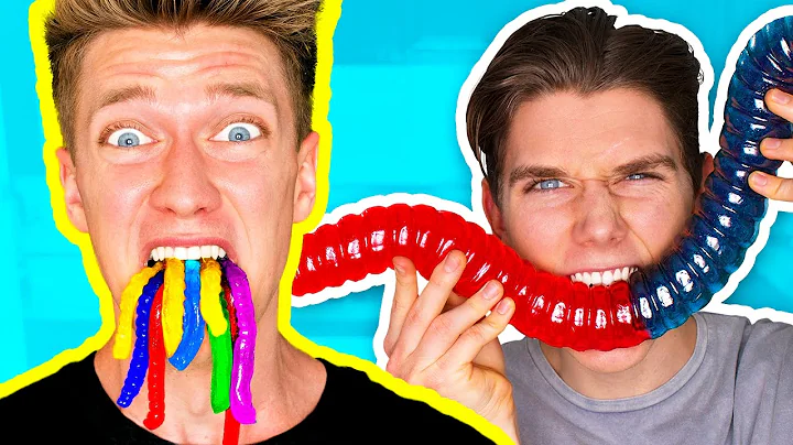 Gummy Food vs. Real Food Challenge! *EATING GIANT ...
