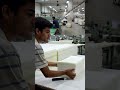 Precision in Motion ✂️ | Skilled Fabric Cutter Using an Automatic Cutting Machine