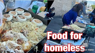 Cooking 50 Pounds Of Noodles and Chicken For Homeless People ,Act of Kindness