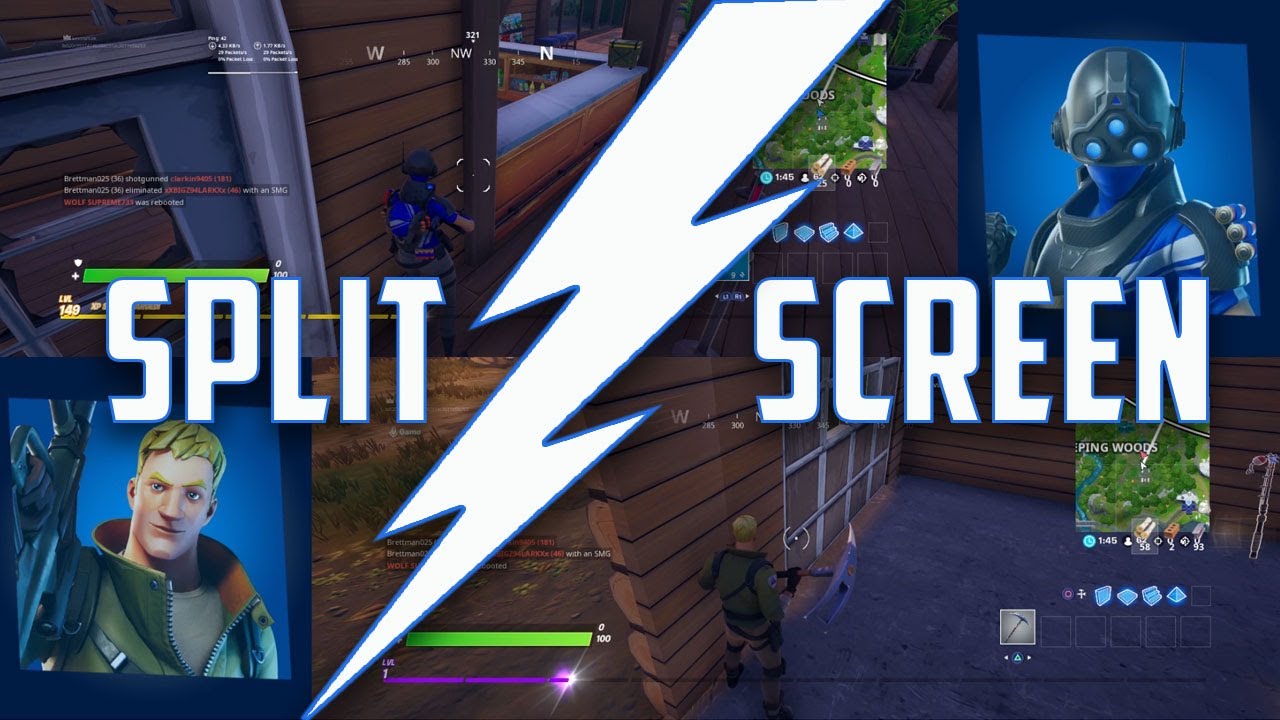 HOW TO SPLIT SCREEN IN FORTNITE TUTORIAL! (PS4 & XBOX ONE) *EASY METHOD* 