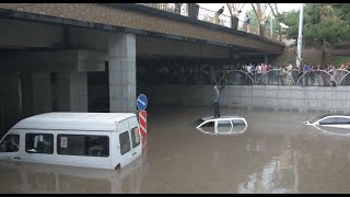 Наводнения и сели обрушились на Таджикистан! Потоп в Душанбе #Dushanbe #flood #mudslide