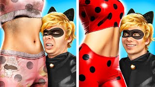 From Nerd To Ladybug Beauty Makeover / How to Become Ladybug in Real Life!