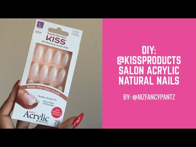 1. KISS Salon Acrylic Natural Nails - French Design - wide 1