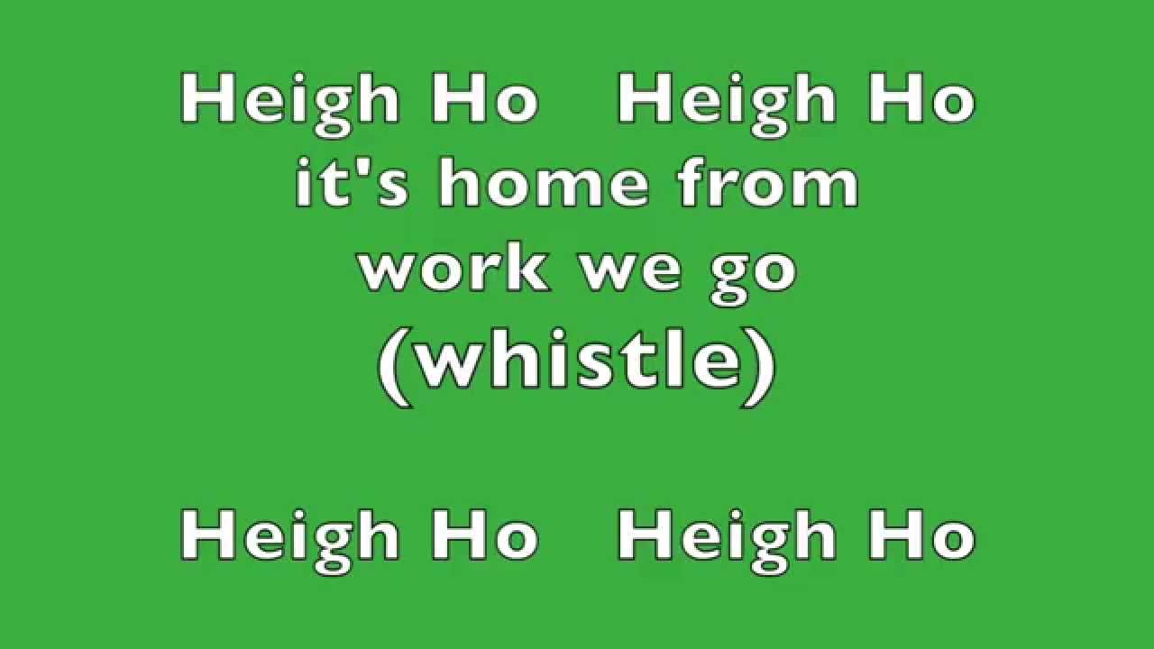 Heigh Ho Sing Along - YouTube