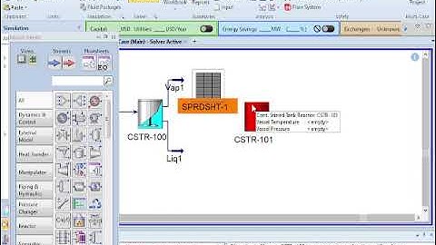 Estimation of CSTR conversion using Aspen HYSYS