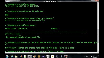 Netbios File Sharing Tutorial How to Access, Add, Remove Shares via Net.exe !