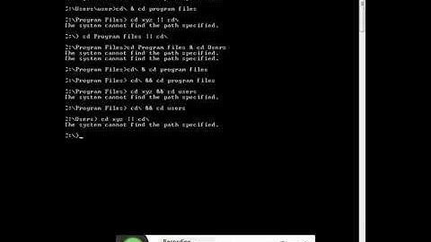 How to execute multiple commands in command prompt with conditions