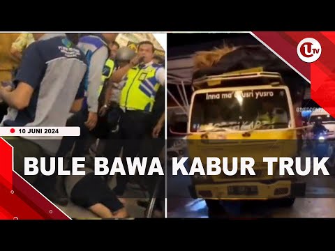 BULE BAWA KABUR TRUK HINGGA T4BR4K PEMOTOR  | U-NEWS