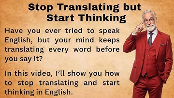 Stop Translating in Your Head — Start Thinking in English Like a Native!