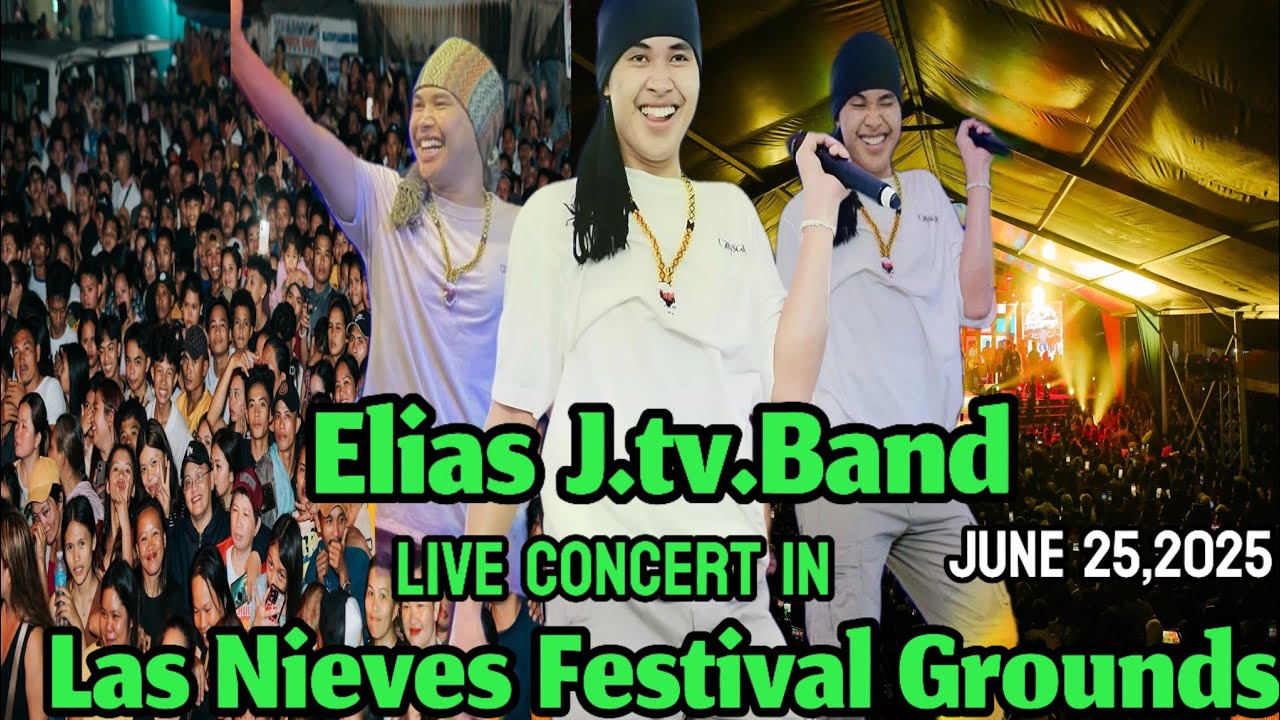 Elias J, tv And Band ,live concert in Las Nieves Festival Grounds, June 25,2025